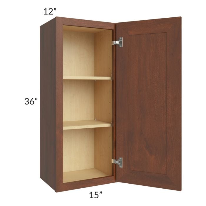 RTA Cambridge Saddle Glaze 15" x 36" Wall Cabinet