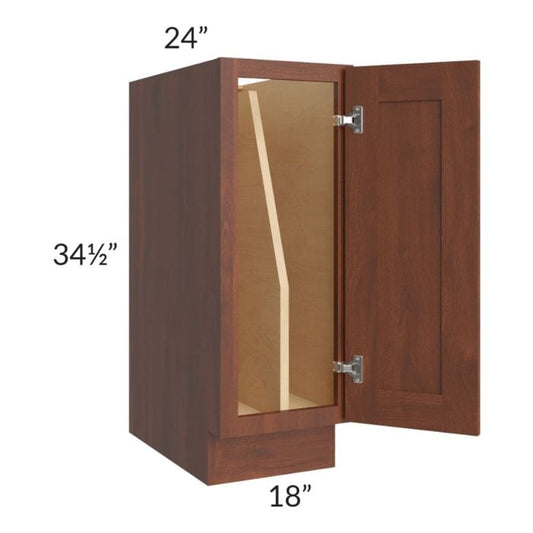 RTA Cambridge Saddle Glaze 18" Full Height Door Tray Divider Base Cabinet with 2 Decorative End Panels