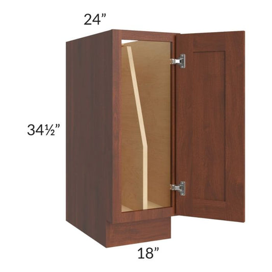 RTA Cambridge Saddle Glaze 18" Full Height Door Tray Divider Base Cabinet