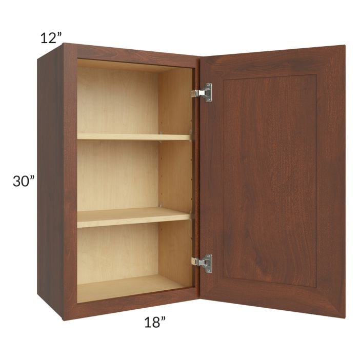 RTA Cambridge Saddle Glaze 18" x 30" Wall Cabinet with 2 Decorative End Panels