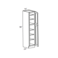 RTA Cambridge Saddle Glaze 18" x 96" x 24" Wall Pantry Cabinet with 1 Decorative End Panel and 2 Roll Out Trays