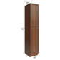 RTA Cambridge Saddle Glaze 18" x 96" x 24" Wall Pantry Cabinet with 3 Roll Out Trays