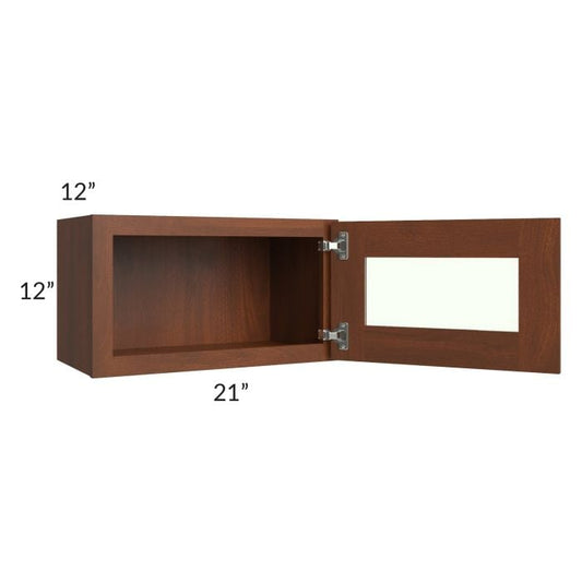 RTA Cambridge Saddle Glaze 21" x 12" Decorative Wall Cabinet