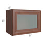 RTA Cambridge Saddle Glaze 21" x 15" Decorative Wall Cabinet with 2 Decorative End Panels