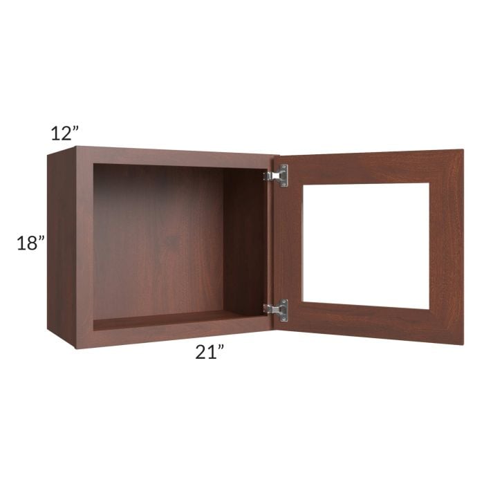 RTA Cambridge Saddle Glaze 21" x 18" Decorative Wall Cabinet