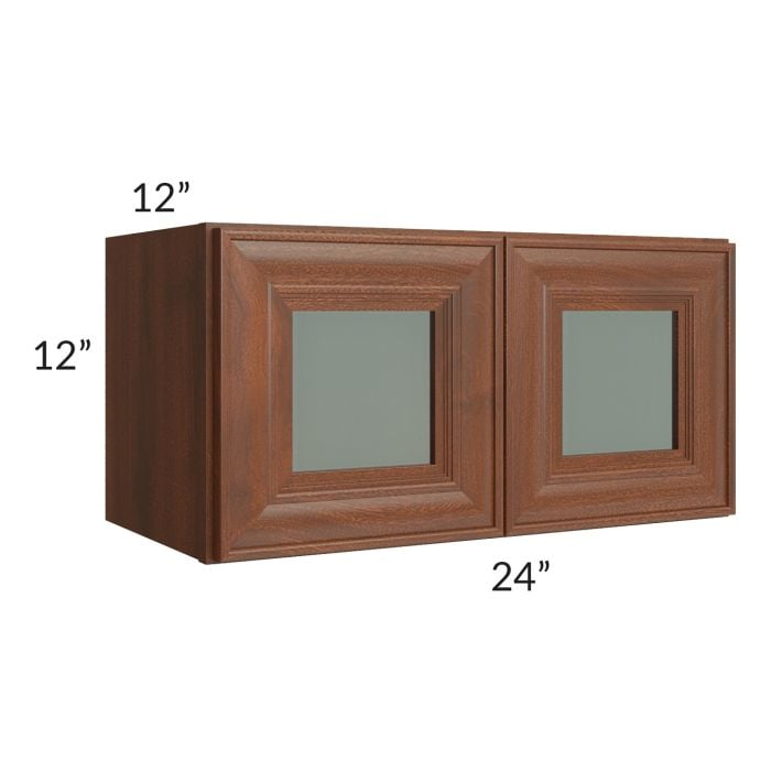 RTA Cambridge Saddle Glaze 24" x 12" Decorative Wall Cabinet