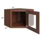 RTA Cambridge Saddle Glaze 24" x 18" Decorative Wall Diagonal Corner Cabinet with 1 Decorative End Panel