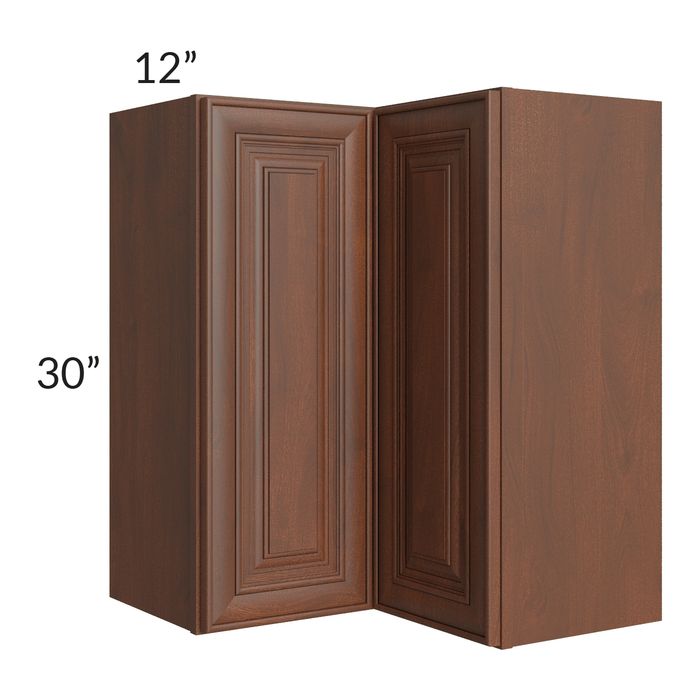 RTA Cambridge Saddle Glaze 24" x 30" Easy Reach Corner Wall Cabinet
