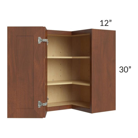 RTA Cambridge Saddle Glaze 24" x 30" Easy Reach Corner Wall Cabinet