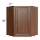RTA Cambridge Saddle Glaze 24" x 30" Wall Diagonal Corner Cabinet