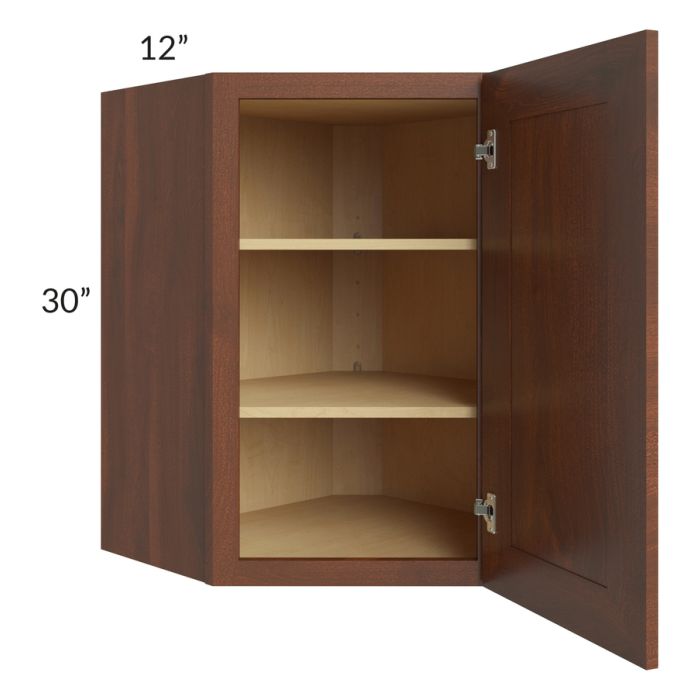 RTA Cambridge Saddle Glaze 24" x 30" Wall Diagonal Corner Cabinet