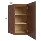 RTA Cambridge Saddle Glaze 24" x 36" Wall Diagonal Corner Cabinet with 2 Decorative End Panels