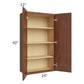 RTA Cambridge Saddle Glaze 24" x 42" Wall Cabinet
