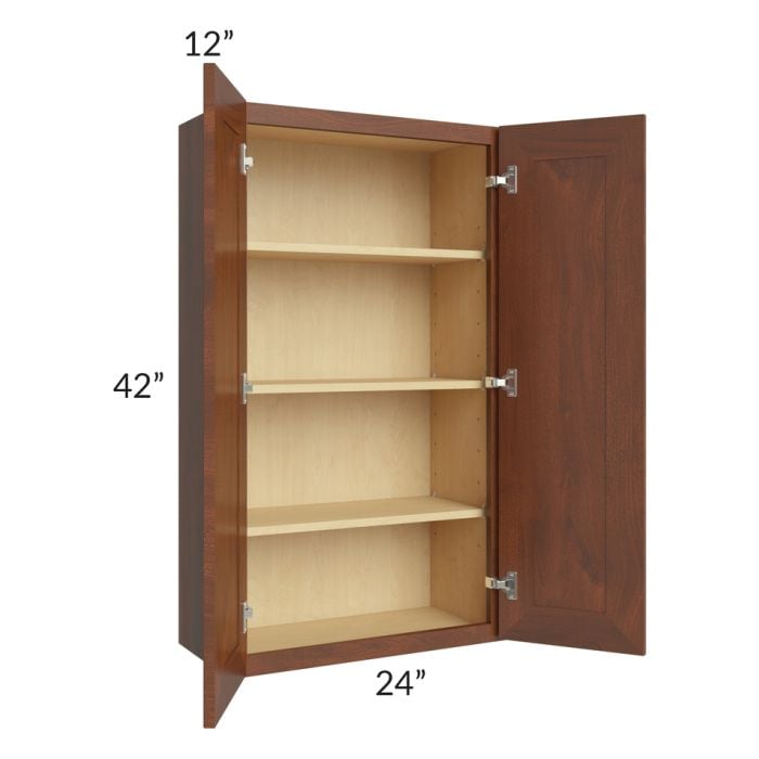 RTA Cambridge Saddle Glaze 24" x 42" Wall Cabinet