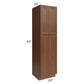 RTA Cambridge Saddle Glaze 24" x 90" x 24" Wall Pantry Cabinet with 1 Roll Out Tray