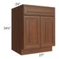RTA Cambridge Saddle Glaze 27" Base Cabinet with 2 Decorative End Panels
