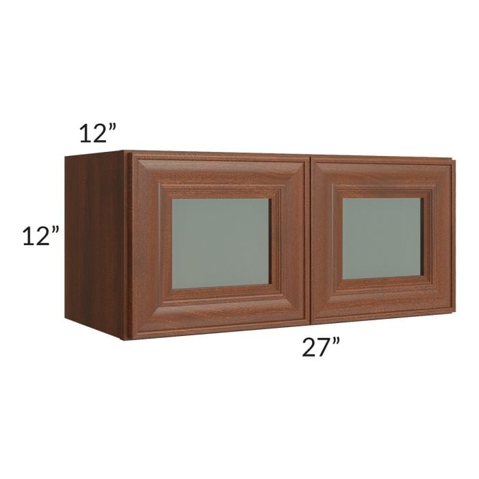 RTA Cambridge Saddle Glaze 27" x 12" Decorative Wall Cabinet