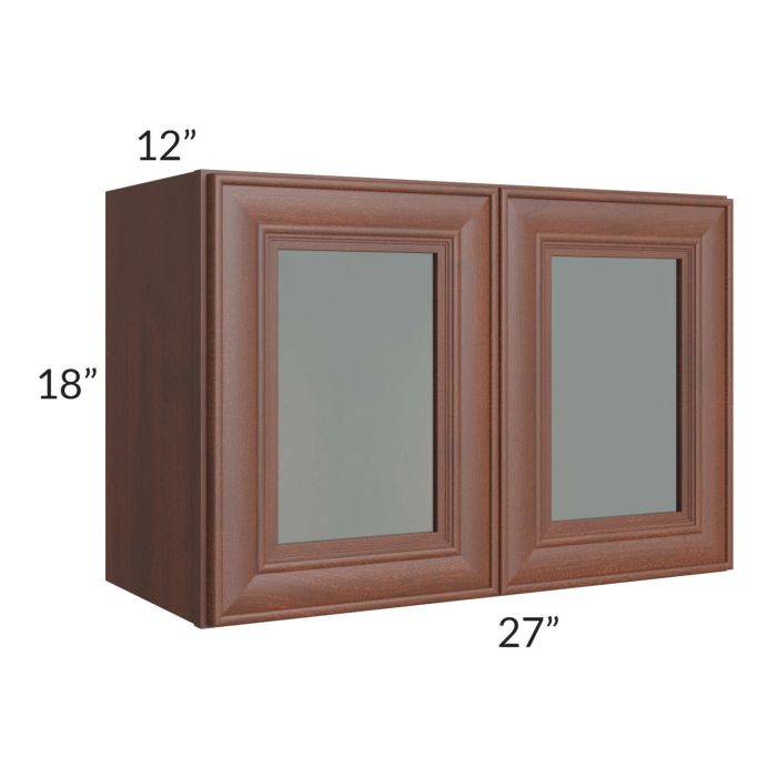RTA Cambridge Saddle Glaze 27" x 18" Decorative Wall Cabinet