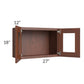 RTA Cambridge Saddle Glaze 27" x 18" Decorative Wall Cabinet