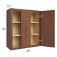 RTA Cambridge Saddle Glaze 27" x 30" Blind Corner Wall Cabinet