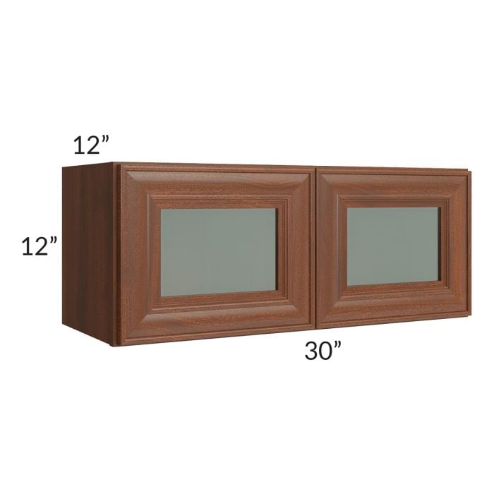 RTA Cambridge Saddle Glaze 30" x 12" Decorative Wall Cabinet