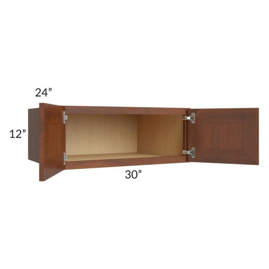 RTA Cambridge Saddle Glaze 30" x 12" x 24" Wall Cabinet