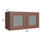 RTA Cambridge Saddle Glaze 30" x 15" Decorative Wall Cabinet with 1 Decorative End Panel