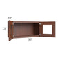 RTA Cambridge Saddle Glaze 30" x 15" Decorative Wall Cabinet with 1 Decorative End Panel