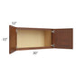 RTA Cambridge Saddle Glaze 30" x 15" Wall Cabinet