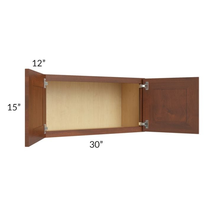 RTA Cambridge Saddle Glaze 30" x 15" Wall Cabinet