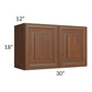 RTA Cambridge Saddle Glaze 30" x 18" Wall Cabinet with 2 Decorative End Panels