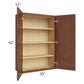 RTA Cambridge Saddle Glaze 30" x 42" Wall Cabinet with 1 Decorative End Panel
