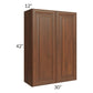RTA Cambridge Saddle Glaze 30" x 42" Wall Cabinet with 2 Decorative End Panels