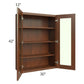 RTA Cambridge Saddle Glaze 30" x 42" Wall Glass Door Cabinet (Prepped for Glass Doors)