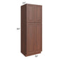 RTA Cambridge Saddle Glaze 30" x 84" x 24" Wall Pantry Cabinet