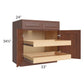RTA Cambridge Saddle Glaze 33" Base Cabinet with 2 Rollout Trays