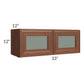 RTA Cambridge Saddle Glaze 33" x 12" Decorative Wall Cabinet