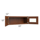 RTA Cambridge Saddle Glaze 33" x 12" Decorative Wall Cabinet