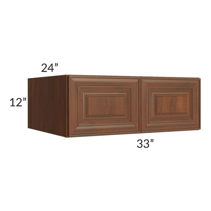RTA Cambridge Saddle Glaze 33" x 12" x 24" Wall Cabinet