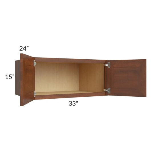 RTA Cambridge Saddle Glaze 33" x 15" x 24" Wall Cabinet