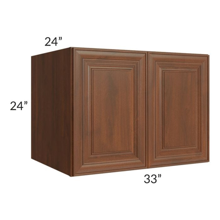 RTA Cambridge Saddle Glaze 33" x 24" x 24" Wall Cabinet