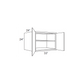 RTA Cambridge Saddle Glaze 33" x 24" x 24" Wall Cabinet