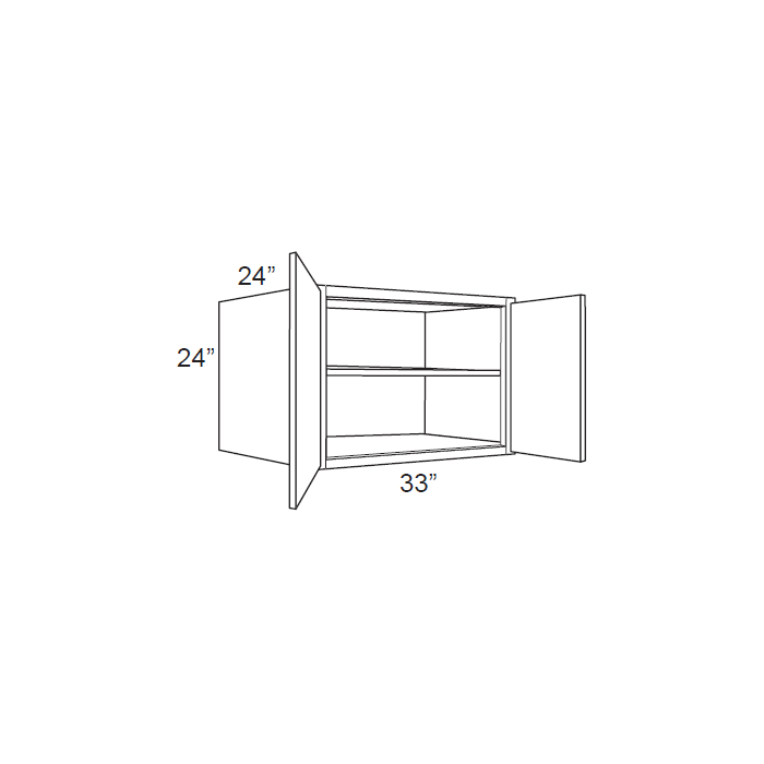 RTA Cambridge Saddle Glaze 33" x 24" x 24" Wall Cabinet