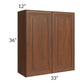 RTA Cambridge Saddle Glaze 33" x 36" Wall Cabinet