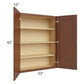 RTA Cambridge Saddle Glaze 33" x 42" Wall Cabinet with 2 Decorative End Panels
