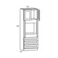 RTA Cambridge Saddle Glaze 33" x 84" x 24" Oven Cabinet