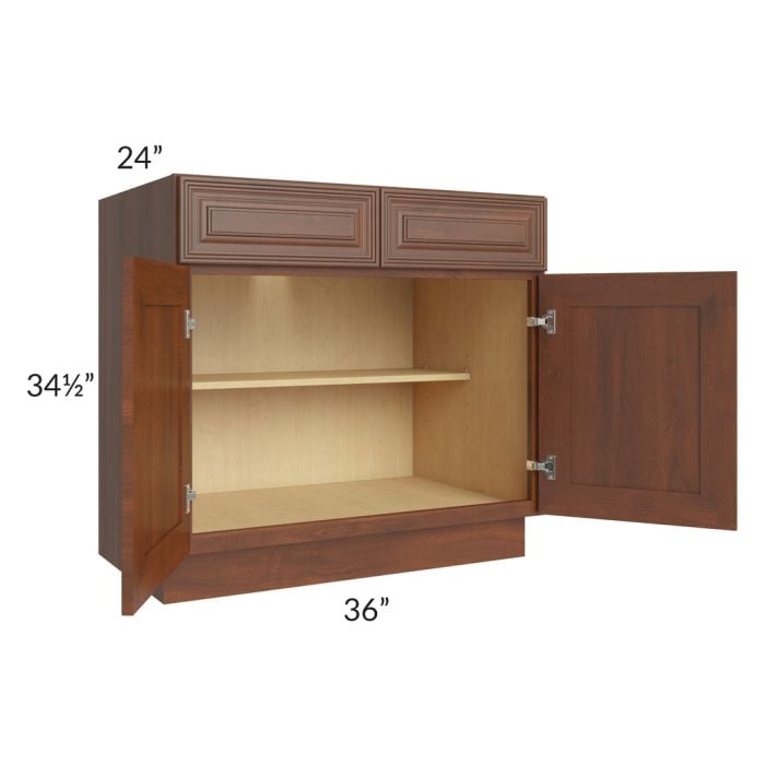 RTA Cambridge Saddle Glaze 36" Base Cabinet