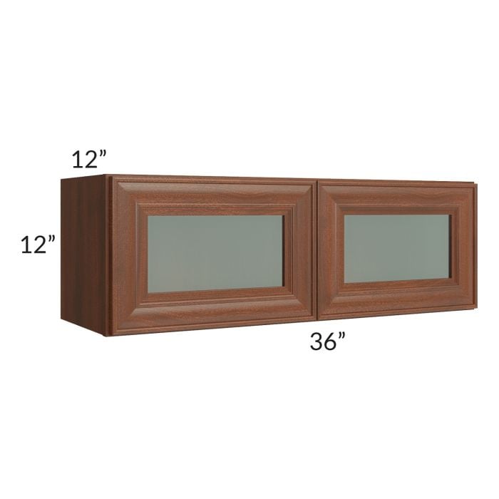 RTA Cambridge Saddle Glaze 36" x 12" Decorative Wall Cabinet