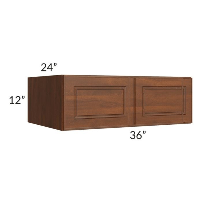 RTA Cambridge Saddle Glaze 36" x 12" x 24" Wall Cabinet