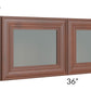 RTA Cambridge Saddle Glaze 36" x 15" Decorative Wall Cabinet with 1 Decorative End Panel